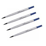 parker rollerball mine fine Refill Breite: Mittel Satz von 4 Parker Roller-Ball blauen mittleren Nachfüllungen