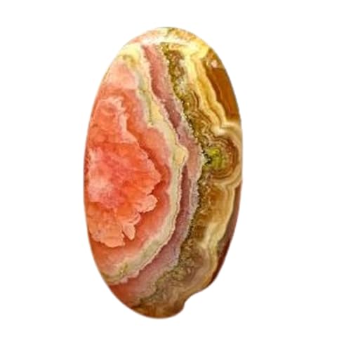 Cabochon rhodochrosite naturelle 40mm pour créer un pendentif bohème DIY