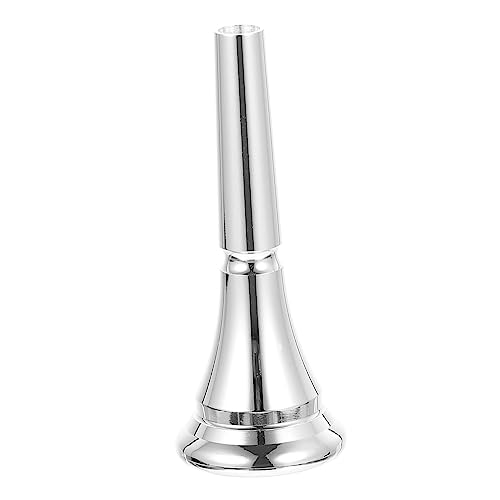 SUPVOX Professional French Horn Mouthpiece Replacement Metal for Beginners Silver