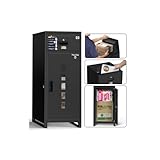 【複数投函/ポスト一体型/140L大容量 】宅配ボックス 屋外 防水 宅配BOX 組立不要 大型 郵便受け 置き配 配達ボックス 両開扉 盗難防止 一戸建て用 個人宅 簡単設置 印鑑ホルダー/案内ステッカー/ワイヤー/アンカー付き ブラック