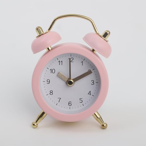 Image of Home Centre Plastic Casablanca Analog Table Clock - 5x8cm,Pink