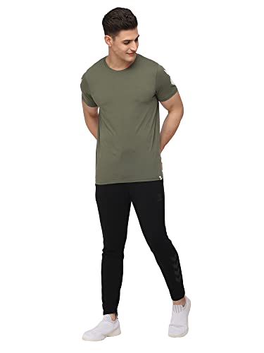 Image of hummel Legacy Round Neck Cotton Rich Half Sleeve Solid Regular fit Cottonpoly T-Shirt for Men Comfortable Soft Breathable Fabric Stretchable for Everyday Use Ideal for Casualwear