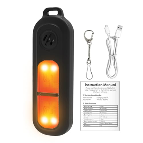 Generisch - Chaîne d'alarme personnelle avec lumière LED et alarme sonore de 130 dB, compact et facile à transporter, autorité de sécurité pour femmes et adolescentes, parfait pour la défense
