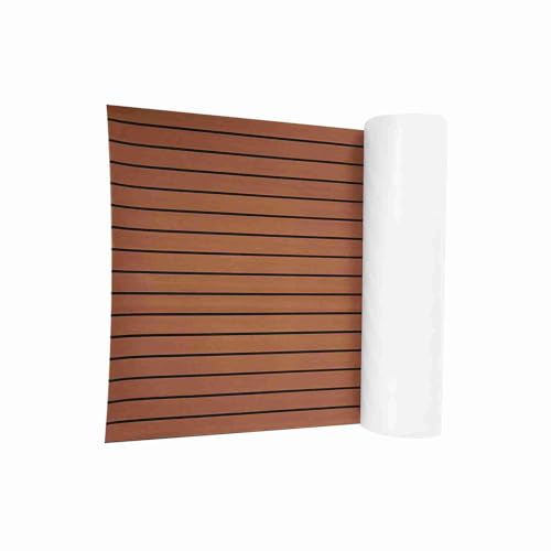 Ejoyous Boat Fußmatten Teak Yacht Floor, Sheet Boat Flooring Eva Anti-Spill Schaumboden, Yacht Floor Protection & Dekorieren