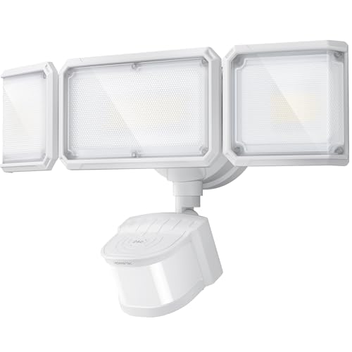 LEPOWER-TEC LED Security Light 240 Dual PIR 100 FT Motion Sensor Outdoor