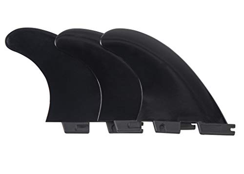 Liquida Aletas para tabla de surf, sistema FCS-II, G5 Medium, 3 unidades, varios colores (negro)