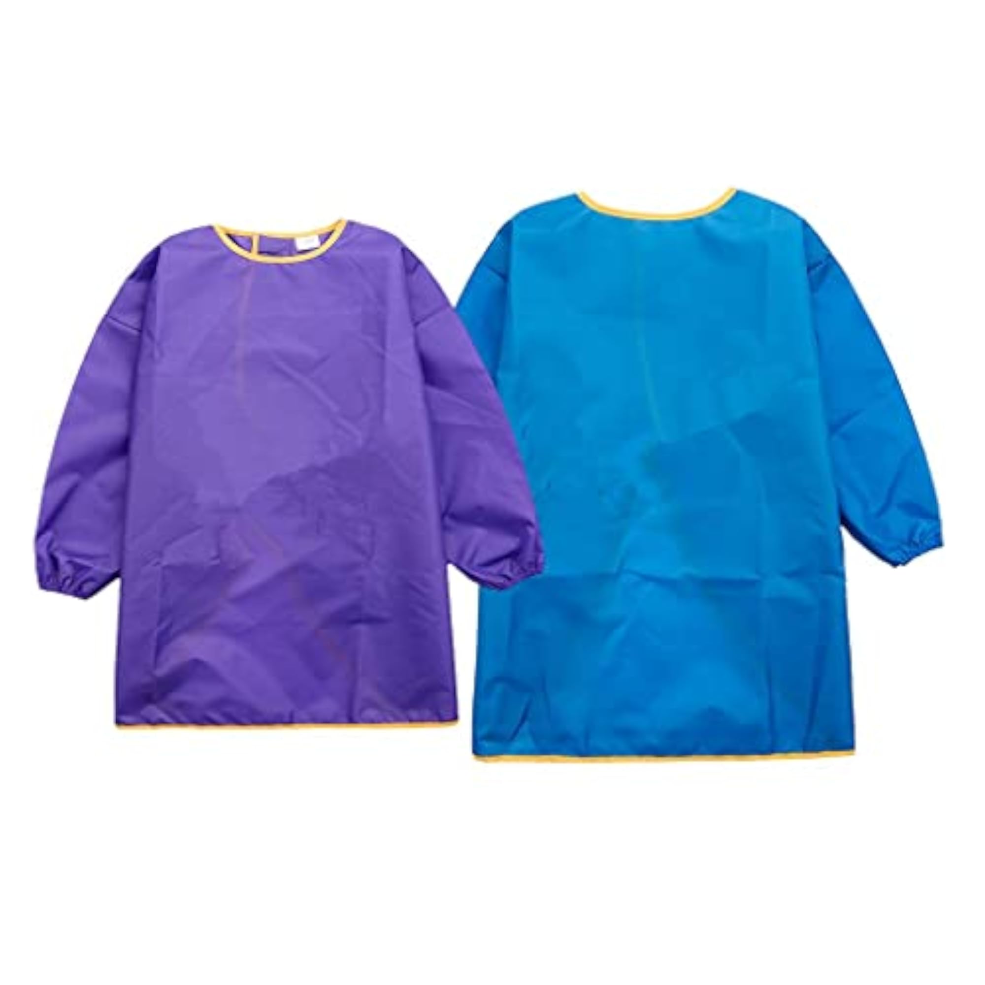 Children's Long Sleeve Waterproof Apron, Purple & Blue