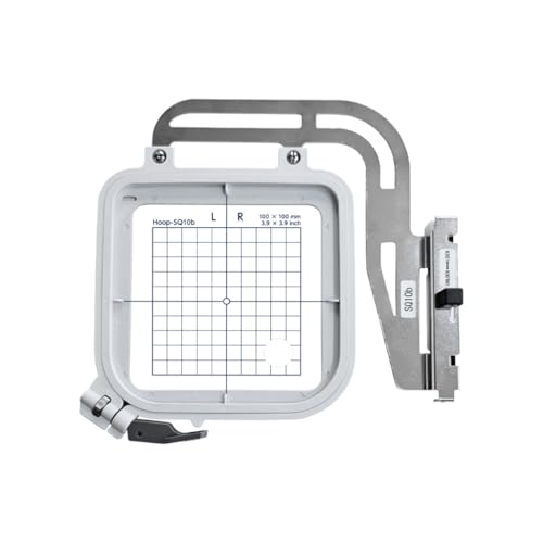 Embroidex SQ10B Embroidery Hoop for Janome Memory Craft MC 500E 400E 550E Elna Expressive #864438003 3.9" x 3.9" (100mmx100mm)