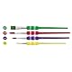FABER-CASTELL 481600 - Pinsel Set mit Softgriffstück, 4-teilig, Malpinsel für Kinder