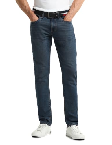 Image of U.S. Polo Assn. Denim Co. Blue Solid Mid Rise Light Button Stretchable Cotton 1050 Men's Jeans