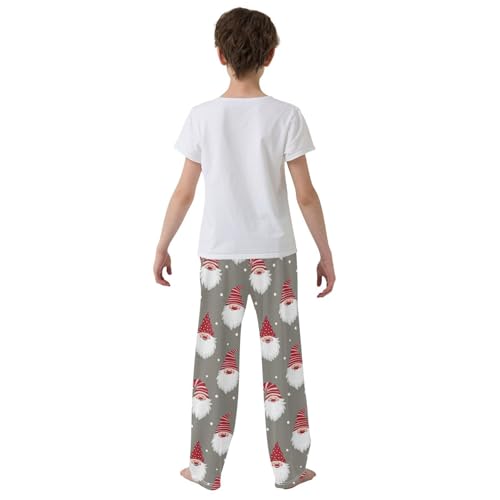 Boys' Pants Cute Gnomes Christmas Xmas Long Bottoms Jogger Pants Elastic Waist Trousers with Pockets S-XL3