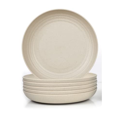 JSYMJSY Tiefe Teller Set, 6Teilig 23cm Speiseteller Bruchfest,...