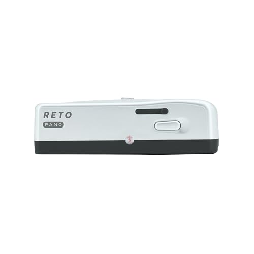Image of RETO PANO 35mm Film Camera - 22mm Wide Lens, Panorama, Easy Switch, Cinematic Modes, Lens Cover, Built-in Flash, Reusable (Film & AAA Battery are not Included) (Metallic Silver)