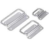 Thickened 304 Stainless Steel 180 Degrees Folding Handle Tool Equipment Box Drawer Cabinet Door 1Pcs(Sliver,Medium78)