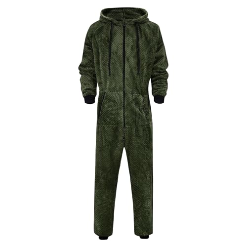 Traje de casa monocolor cálido para mañanas de invierno y descanso cómodo de hombre 3
