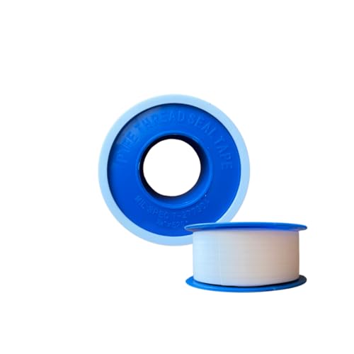 AquaSun Innovations テフロンテープ 3/4インチ x 520インチ – PTFE スレッドシールテープ 配管工 パイプ継手 空気&水道用 – 漏れ防止 くっつかない 貼り付け簡単 (25)（Amazon）
