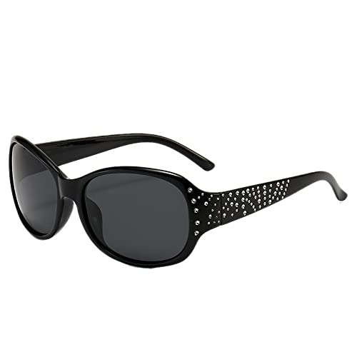 Lunettes de soleil polarisées femmes dame élégant strass voyage