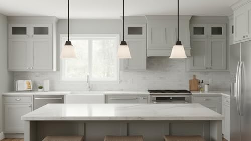 Image of Aspen Creative 23662-64-3,Frosted Square Tapered Glass Shade For Lighting Fixture /Vanity Light /Wall Light /Pendent,Size:5-3 /8 inchW x 5 inchH,Center Hole:1-5 /8 inch,Set of 3