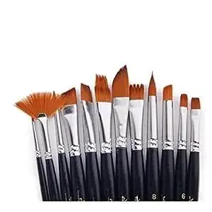 ECLET Art Brush Set for Artists, Painting Brushes Set of 12 Professional Round Pointed Tip Nylon Hair Artist Acrylic Paint Brush for Acrylic/Water Colour/Oil Painting Item 9