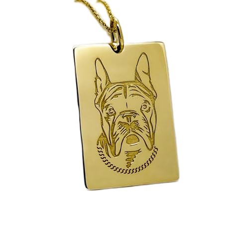 Collier bouledogue chaîne câble de 45,7 cm, l'accessoire unisexe idéal pour le quotidien
