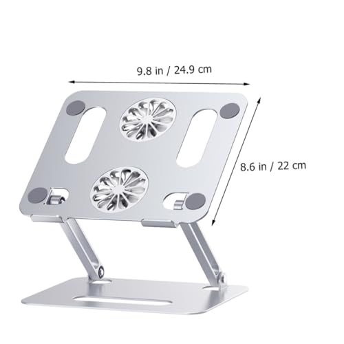 Base ajustable para laptop con ventiladores dobles miniatura 2