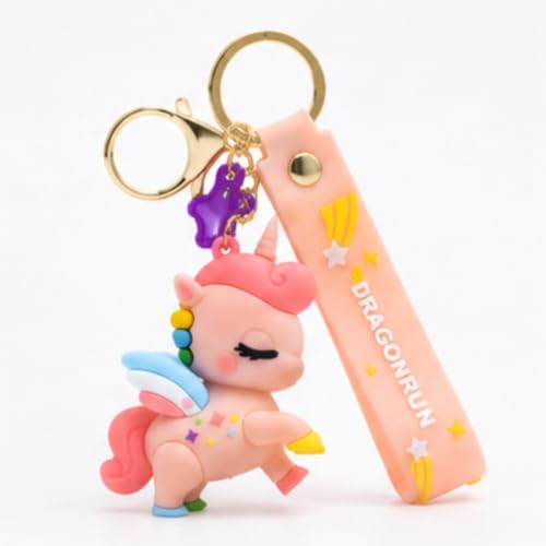 Image of Cute 3D Keychain | Keyring & Quirky Bag Charm | Hard Silicone, Unbreakable | Travel Essential | Kids Friendly | Strap & Bag Hook