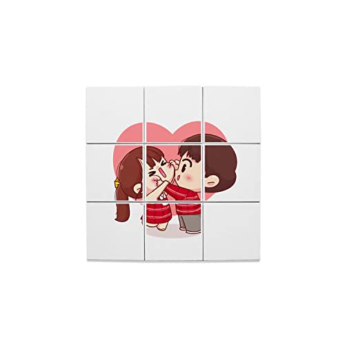 Carreaux céramique décoratifs x9 idée cadeau style japonais mignon couple