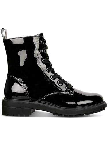 Alfani Womens Terissa Patent Combat & Lace-Up Boots Black 5 Medium (B,M)3