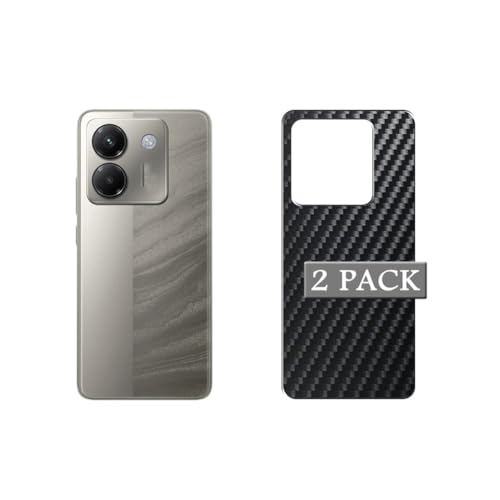 Vaxson 2-Pack Pellicola Protettiva Posteriore compatibile con Xiaomi POCO M7 Pro 5G Nero Back Film Protector Skin