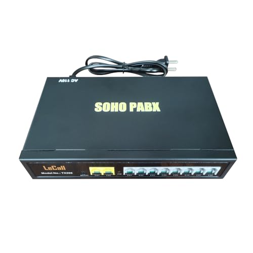 Sistema PBX con 2 líneas y 8 extensiones TX208 miniatura 1