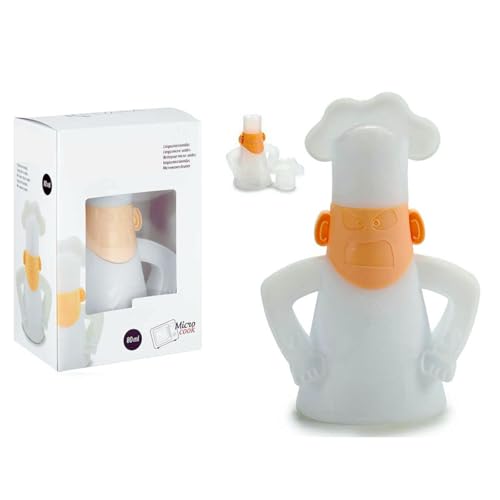 Andinus Limpiador de Microondas con Vapor Angry Chef – Figura Divertida para Limpiar – Regalo Creativo y Original para la Cocina
