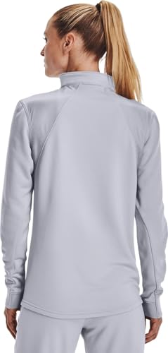 Sudadera UA Command con cremallera mujer bicolor gris 2
