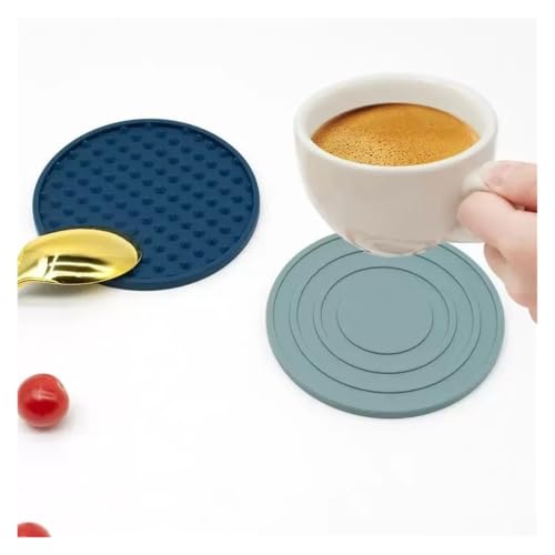 Sous-verres silicone off white anti-tache pour vaisselle