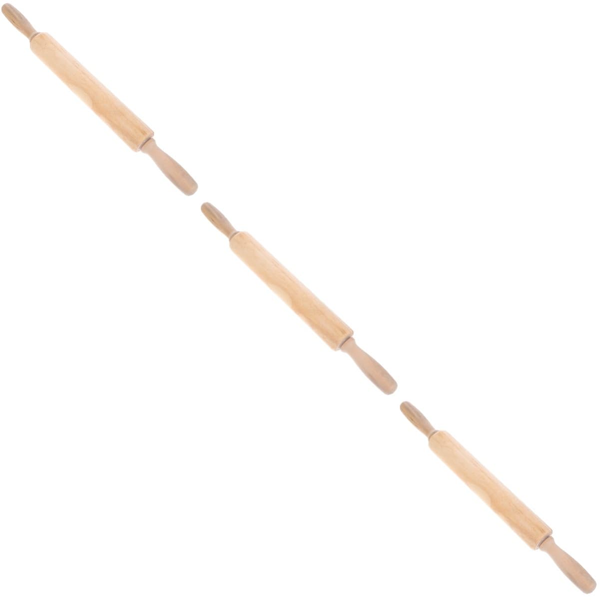 Ciieeo 3 Piezas Rodillo Herramienta Varilla De Cocina Varilla Rodante Palos Rodantes Palo De Cocina Suministros Para Hornear Palitos Para Amasar De Madera Pasta Pizza