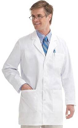 AJAY Apron Lab Coat Wrinkle Resistant Poly Cotton Unisex Full Sleeves (B0B82TNN4V) Amazon Price History, Amazon Price Tracker