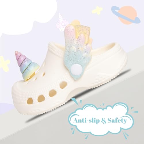 Image of Toddler Little Kids Clogs Slippers Sandals, Non-Slip Girls Boys Clogs Slide Lightweight Garden Shoes Slip-on Beach Pool Shower Slippers