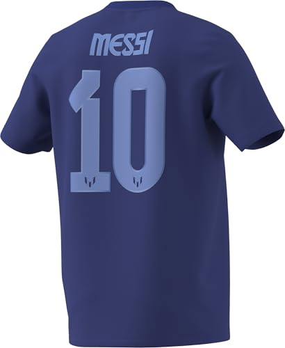 adidas Camiseta para Hombre Messi Name & Number Graphic, Semi Lucid Blue, XL