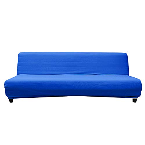 ラック gaufre ソファーカバー 3人掛け 肘なし ネイビーブルー 洗える 無地 北欧 おしゃれ 伸縮 フィット ストレッチ かわいい さらさら 速乾