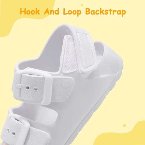 Image of Toddler Girls Boys Sandals Adjustable Buckle EVA Slipper Sandals With Hook Loop Back Strap