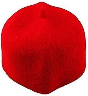 African Red Hat, Red Igbo Hat, Traditional Igbo Red Cap, African Native Wool Hat, Chief Igbo Ozo Kufi