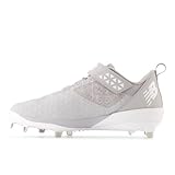 New Balance Men's FuelCell 4040 V8 Metal Baseball Shoe, Team Away Grey/White, 12.5 M