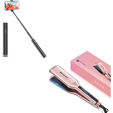 Selfie Stick Bluetooth+Titanium Hair Straightener Cover