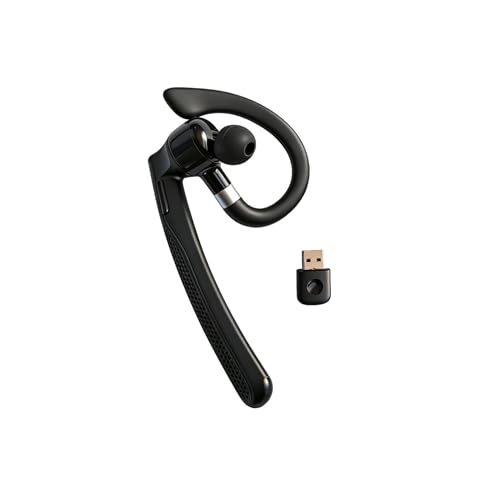 IOOIOO Earbuds with mic for Zoom Calls Teams Meetings with Bluetooth 6.0 Adapter for pc