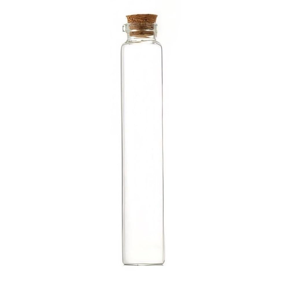 Loacea Glass Vial Mini Glass Bottles and Corks Diameter 22mm, 5ml-30ml Gravel Easy Use for Decor 5pcs(30ml*22mm*120mm)