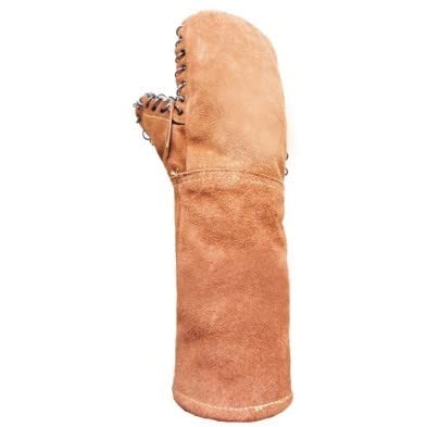 Balsat - Guanti in pelle con segatura, per forno da cucina professionale, resistenti al calore a 500 °C, guanti per barbecue, panetteria e cucina industriale, protezione termica e antiscivolo