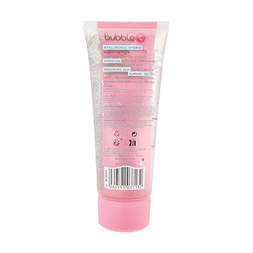 Bubble T Cosmetics Hyaluronic Acid Hybrid Body Lotion 200ml, pink, 200 ml (Pack of 1) - Image 2