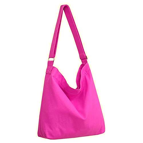 Image of Lify Women's Retro Large Size Canvas Shoulder Bag Hobo Crossbody Handbag Casual Tote - 1 Piece