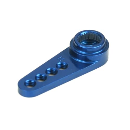 Dynamite 1/2 Machined Aluminum Servo Arm 24THRC Blue DYN2560 Servo Accessories