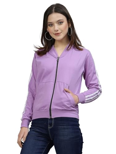 Image of UZARUS Women Cotton Full Zipper Sweatshirt Fleece Jacket for Winter