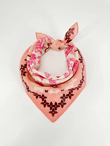 HankieWorld Bandanas for Women and Men,3 Pack Super Soft Thin 60s Preium Cotton 22 inch Handkerchiefs